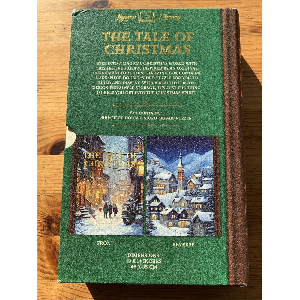 Professor Puzzle Double Sided "The Tale of Christmas Jigsaw Puzzle 500 Piece NWT - Picture 4 of 12